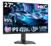 HKC Gaming Moniteur 27 Pouces 200hz (up to 220Hz) QHD 1440p HDR400 Fast IPS | G27H2DPRO 2K,1ms, Adaptive Sync, 95% DCI-P3, Eye Care, VESA 100x100mm, HDMI 2.0/DP 1.4, inclinable de -5° à 15°