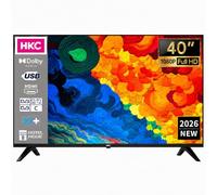 HKC H40Q1F-NS Téléviseur 40 Pouces (100 cm), Full HD LED TV avec Triple Tuner (DVB-T/T2-C-S/S2), Dolby Audio, HDMI, Lecteur Multimédia USB, CI/CI+, Mode Hôtel