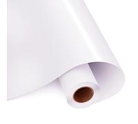 HKC Rouleau Vinyle Adhésif Blanc Mat 30.5cm x 400cm | pour Cricut, Film auto-Adhésif pour Silhouette Camée, Vinilo Adhesivo Permanente pour Mug DIY, Fenêtre, Céramique, Plastique