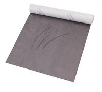 HKC Tissu Microfibre Autocollant Gris, 42 * 150 cm Film Autocollant en Cuir Synthétique Imitation Daim, Premium Film extensible pour cockpit, garnitures, tiroir à bijoux