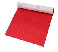 HKC Tissu Microfibre Autocollant Rouge, 42 * 150 cm Film Autocollant en Cuir Synthétique Imitation Daim, Premium Film extensible pour cockpit, garnitures, tiroir à bijoux