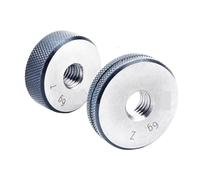 HKEJSJWA 2 pièces/Jeu de 6 g Bague de jauge for Filetage M30-M60, jauge GO NO GO, jauge M30 M35 M36 M37 M38 M39 M40 M41 M42 M45 M50 - M60, Distance de Filetage 0,5(M53X0.5 6g)