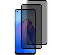 Hkess 2 Pièces Verre Trempé Anti Espion avec Oppo Realme 7 Pro - Anti Spy Film de Protection Dureté 9H, Privacy Film Protection Écran, 3D Vitre Protecteur Filtre Confidentialité