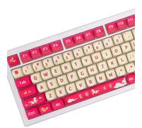 Hkfgdjdl 128Key Good luck in the Year of Keycap Profile PBT Heat Sublimation Keycaps for Mechanical Keycaps for Mechanical Keycaps