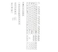 Hkfgdjdl 132Keys Touches russes en cristal transparent pour clavier mécanique RGBs B