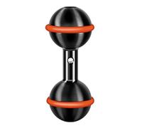 Hkfgdjdl Adaptateur multifonction à double tête sphérique de 25,4 mm, montage en aluminium solide, facile à utiliser pour appareil photo léger