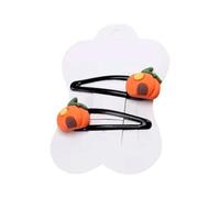 Hkfgdjdl Barrettes à cheveux d'Halloween décontractées citrouille douce chapeau de sorcière pince plate épingle à cheveux breloque citrouille
