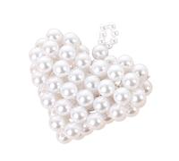 Hkfgdjdl Bracelet de téléphone élégant en perles tissées artisanales en forme de cœur pour femme