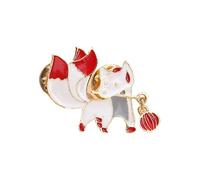Hkfgdjdl Breloque japonaise en forme de feuille d'érable - Broche vintage en alliage - Accessoire culturel - Décoration de poitrine