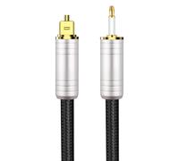 Hkfgdjdl Câble audio optique numérique avec connecteurs plaqués or 24 carats pour une transmission sonore haute fidélité vers un système de cinéma maison