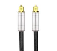 Hkfgdjdl Câble audio optique numérique avec connecteurs plaqués or 24 carats pour une transmission sonore haute fidélité vers un système de cinéma maison