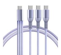 Hkfgdjdl Câble de charge 3 en 1 de type C triple port pour chargeurs rapides 3 en 1 USB C pour téléphones, tablettes, appareils de jeu