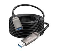 Hkfgdjdl Câble d'extension à fibre optique USB 3.2 à vitesse rapide pour transfert de données 10 Gbit/s vers webcams, imprimantes et ordinateurs à faible latence