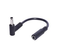 Hkfgdjdl Câble d'extension coudé à 90 degrés 4,5 x 3,0 mm femelle vers mâle DC4530 de 15 cm de long pour ordinateur portable cordon adaptateur d'alimentation