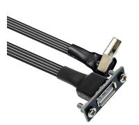 Hkfgdjdl Câble d'extension USB 2.0 de 20 à 300 cm de long avec support de panneau pour une installation sûre sur armoires et châssis