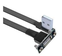 Hkfgdjdl Câble d'extension USB 2.0 de 20 à 300 cm de long avec support de panneau pour une installation sûre sur armoires et châssis