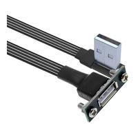 Hkfgdjdl Câble d'extension USB 2.0 de 20 à 300 cm de long avec support de panneau pour une installation sûre sur armoires et châssis