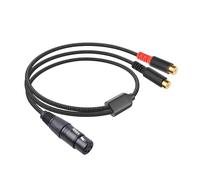 Hkfgdjdl Câble d'interconnexion audio 2RCA mâle vers femelle vers double 2RCA mâle, câble de microphone