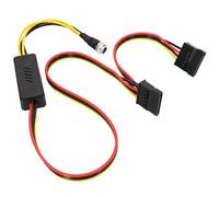 Hkfgdjdl Câble SATA, DC 5,5 x 2,5 vers câble d'alimentation 12 V vers 5 V DC5525 vers connecteurs répartiteurs pour alimentation de disque dur d'ordinateur