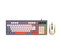 Hkfgdjdl Câble USB RVB rétroéclairé 98 touches couleurs mélangées clavier et souris sensation mécanique 5 DPI souris réglable design antidérapant