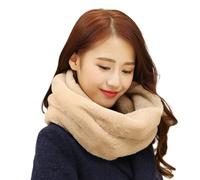 Hkfgdjdl Cache-cou doux en faux cheveux pour activités de plein air en hiver, isolation thermique, design unisexe confortable