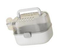 Hkfgdjdl Cage à hamster portable avec plusieurs trous de ventilation, facile à démonter, bouteilles d'eau intégrées pour une utilisation en voyage