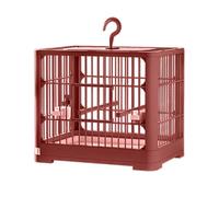 Hkfgdjdl Cage à oiseaux ventilée pour intérieur et extérieur - Grande cage à oiseaux avec mangeoires - Perchoir pour perruches, canaris