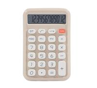 Hkfgdjdl Calculatrice d'étudiant à écran LCD 12 chiffres avec grand bouton pour la comptabilité et le travail de bureau, mise en veille automatique