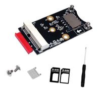 Hkfgdjdl Carte adaptateur miniature PCIe A ou E pour module Wifi 3G 4G LTE avec fente pour carte et tournevis