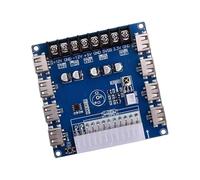 Hkfgdjdl Carte d'extension d'alimentation d'ordinateur avec 8 fiches de charge USB et 5 prises électriques facile à utiliser pour les tests d'appareils