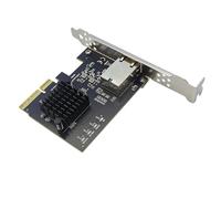 Hkfgdjdl Carte réseau 10 Gigabit Ethernet PCIE3.0 4 x 10 Go RTL8127AT Puce Gigabit Ethernet PCIE Adaptateur 10000 Mbps pour PC