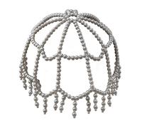 Hkfgdjdl Chaîne de chapeau artisanale en pierre tressée pour femmes, hommes, enfants - En polystyrène fin - Accessoire de cheveux - Fête en plein air - Quotidien