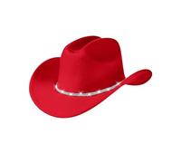 Hkfgdjdl Chapeaux de cowgirl occidentaux ornés de strass en acrylique léger pour Halloween