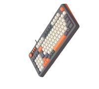 Hkfgdjdl Clavier de jeu rétroéclairé ARGB 98 touches, câble USB ergonomique pour ordinateur PC