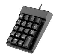 Hkfgdjdl Clavier numérique portable étanche avec cordon USB 19 touches pour une saisie rapide des données et une utilisation au bureau