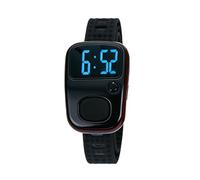 Hkfgdjdl Compteur numérique à écran LED rechargeable, minuteur, sangle de doigt en silicone, confortable à porter, boîtier ABS pour comptage des tâches