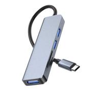 Hkfgdjdl Concentrateurs USB de type C vers HDTV avec port USB 3.0 et USB 2.0 avec lecteur de carte mémoire pour ordinateur portable, PC, tablettes