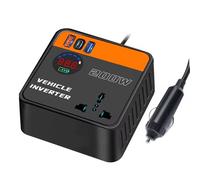 Hkfgdjdl Convertisseur de puissance de véhicule 200 W avec 2 ports USB et type C pour une charge rapide de 12 V 24 V à 110 V 220 V de sortie