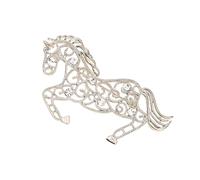 Hkfgdjdl Élégante broche multifonction accessoire beau cheval badge animal broche pour les amateurs de mode cadeau