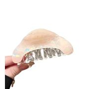 Hkfgdjdl Élégante pince à cheveux triangulaire ambre avec couleur scintillante - Accessoires de coiffure élégants pour chignons pour femmes