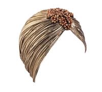 Hkfgdjdl Foulard musulman, chapeau luxueux avec strass tendance, chapeau pour femmes, chapeau musulman pour patients chimiothérapeutes et accessoire de mode