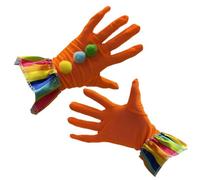 Hkfgdjdl Gants de clown drôles pour Halloween et carnavals, en polyester doux, satiné, avec design élastique