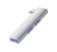 Hkfgdjdl Hubs USB, multiports USB 3.0 avec design coudé à 90 ° en aluminium, répartiteur USB pour smartphone, ordinateur portable