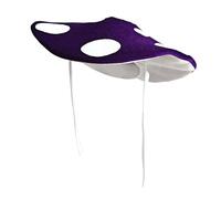 Hkfgdjdl Joli chapeau de champignon avec cravates réglables en polyester doux accessoire de costume pour jeu de rôle Halloween fête