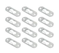 Hkfgdjdl Lot de 12 supports de fixation murale sécurisés et élégants en acier inoxydable pour tête de lit