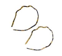 Hkfgdjdl Lot de 2 bandeaux fins en acétate pour femme et fille - Élégants et antidérapants - Pour un usage quotidien, une fête et un travail