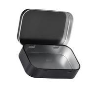 Hkfgdjdl Lot de 2 boîtes de rangement en fer robuste pour la maison et le bureau