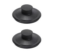 Hkfgdjdl Lot de 2 bouchons d'évier de cuisine - Noir