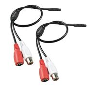 Hkfgdjdl Lot de 2 connecteurs d'extension de câble audio multifonctionnels pour cordon vidéo audio