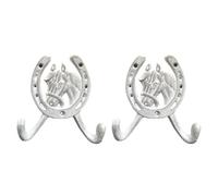 Hkfgdjdl Lot de 2 crochets muraux en fonte style européen pour jardin, salle de bain, entrée